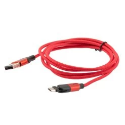 NavePoint USB 2.0 180-degree Rotating Head PVC Nylon Braided Cable, Red, USB A Male To USB Micro Male, 2 Meter 10 NavePoint USB 2.0 180-degree Rotating Head PVC Nylon Braided Cable, Red, USB A Male To USB Micro Male, 2 Meter -Server Cabinet Accessories 00407436 4 89383.1699988576