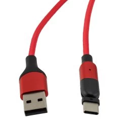 NavePoint USB 2.0 180-degree Rotating Head PVC Nylon Braided Cable, Red, USB A Male To USB C Micro Male, 2 Meter 9 NavePoint USB 2.0 180-degree Rotating Head PVC Nylon Braided Cable, Red, USB A Male To USB C Micro Male, 2 Meter -Server Cabinet Accessories 00407438 3 36058.1699987944